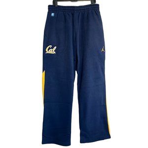 Nike Jordan Jumpman NCAA California Bears Fleece Sweatpants Navy Yellow XL